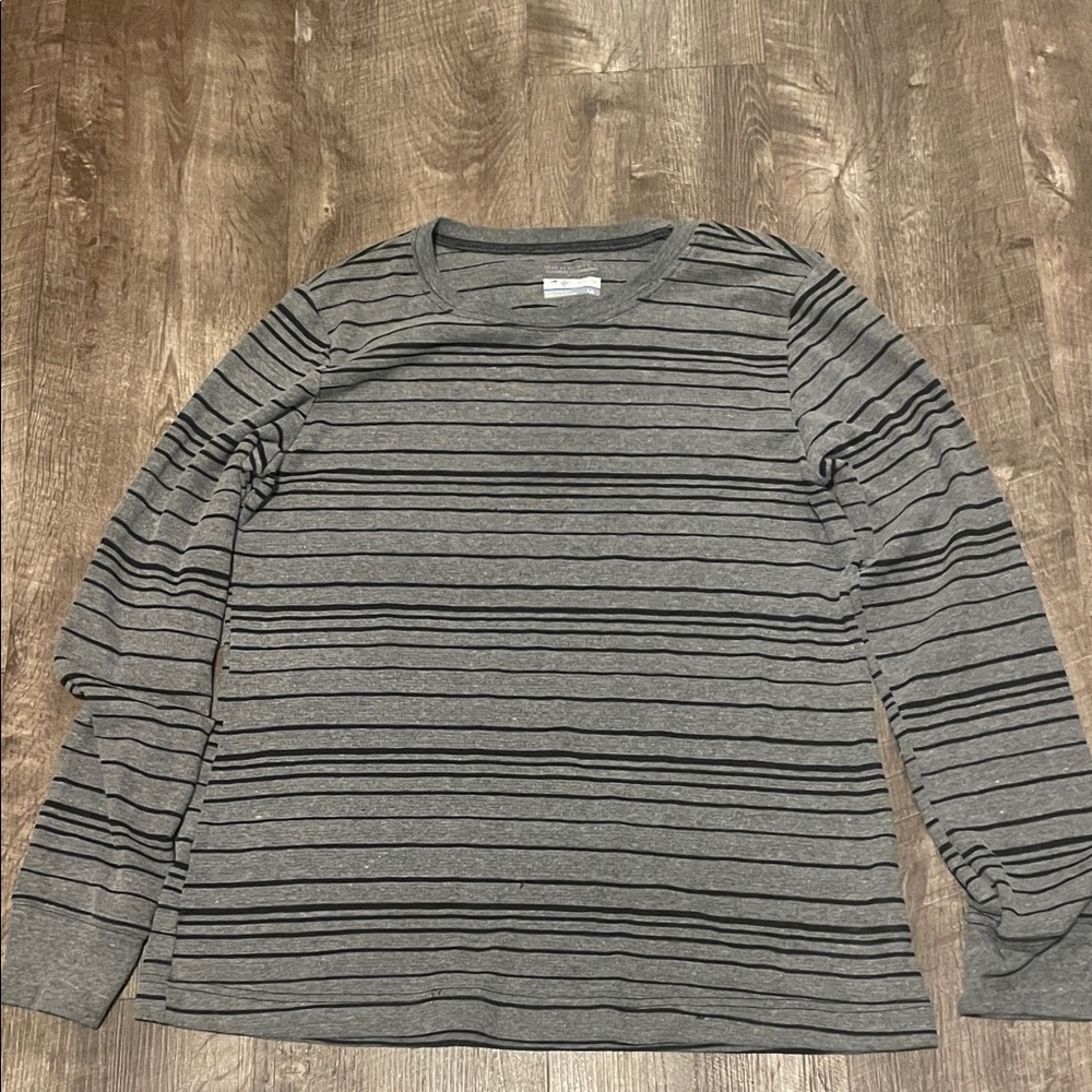 Columbia Gray and Black Striped Shirt